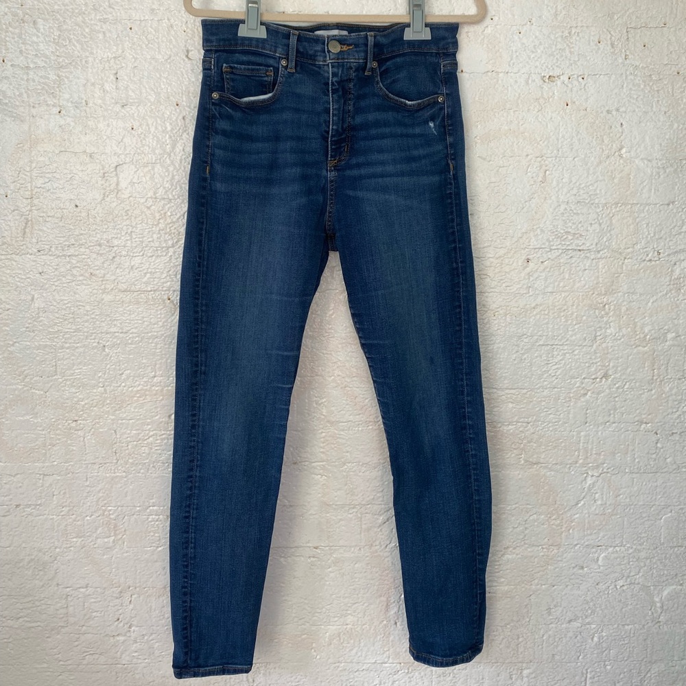 Loft Slim Pockets high waisted Skinny Jeans